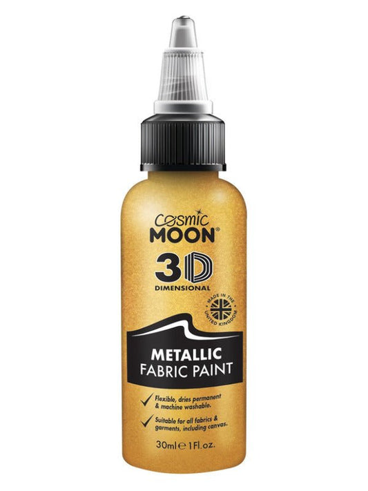 Cosmic Moon Metallic Fabric Paint, Gold - Adult Weekender