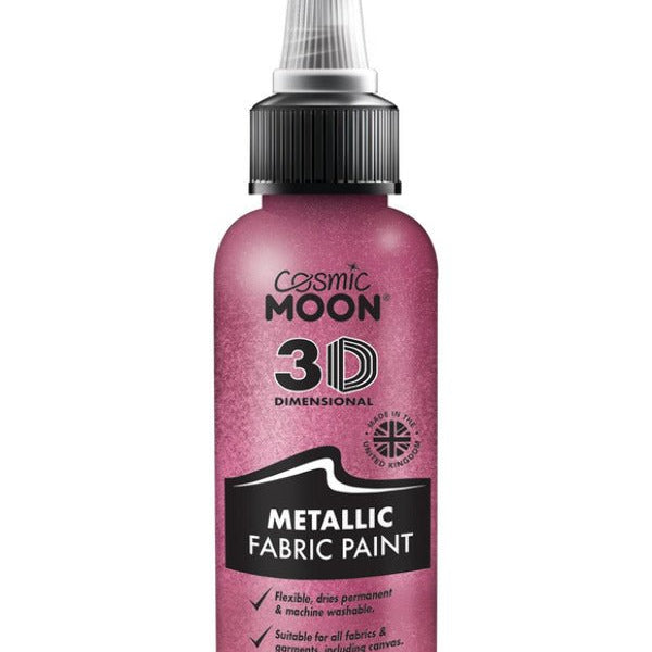 Cosmic Moon Metallic Fabric Paint, Pink - Adult Weekender