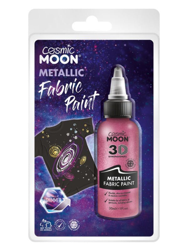 Cosmic Moon Metallic Fabric Paint, Pink - Adult Weekender