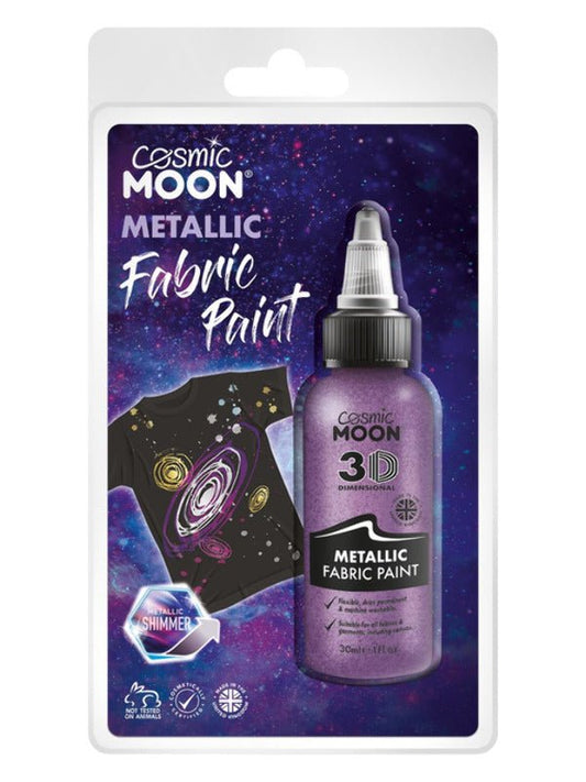 Cosmic Moon Metallic Fabric Paint, Purple - Adult Weekender
