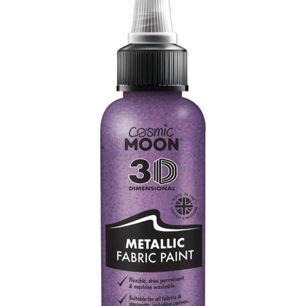 Cosmic Moon Metallic Fabric Paint, Purple - Adult Weekender