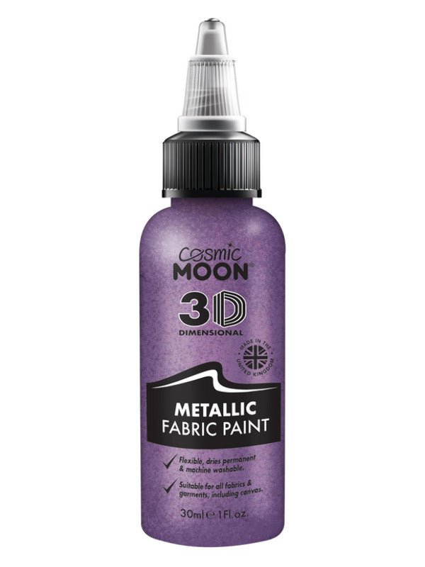 Cosmic Moon Metallic Fabric Paint, Purple - Adult Weekender