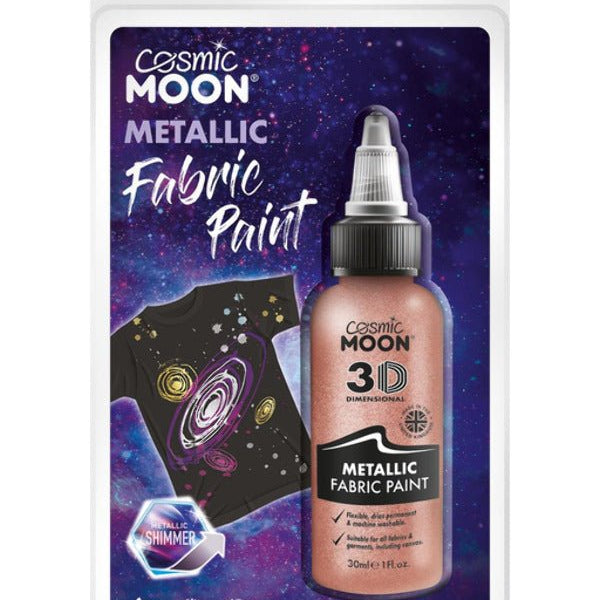 Cosmic Moon Metallic Fabric Paint, Rose Gold - Adult Weekender