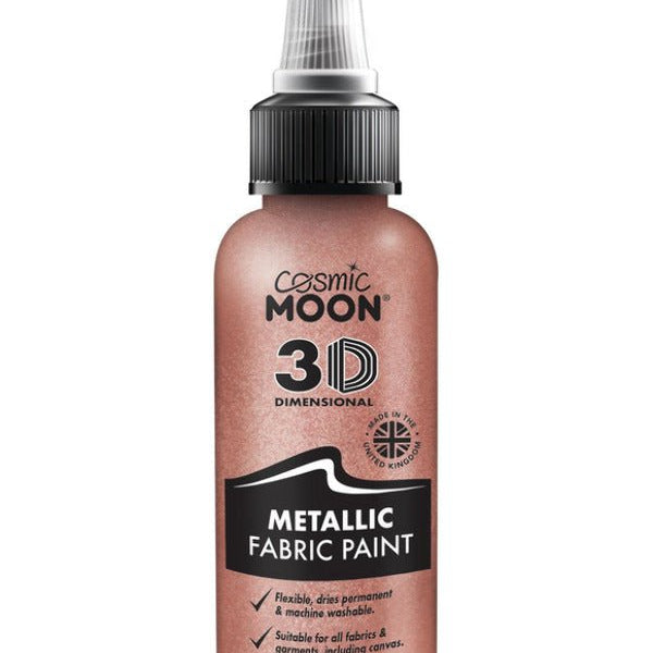 Cosmic Moon Metallic Fabric Paint, Rose Gold - Adult Weekender