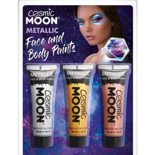 Cosmic Moon Metallic Face & Body Paint, - Adult Weekender
