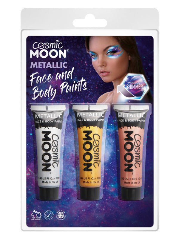 Cosmic Moon Metallic Face & Body Paint, - Adult Weekender