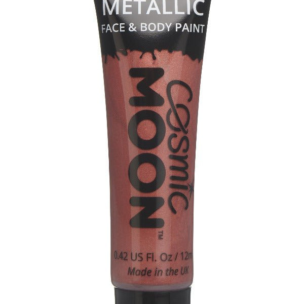 Cosmic Moon Metallic Face & Body Paint, Red - Adult Weekender