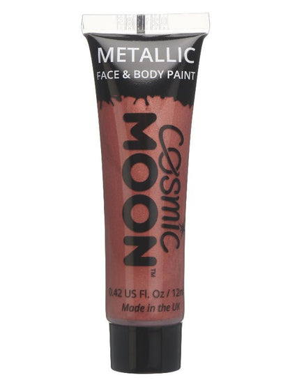 Cosmic Moon Metallic Face & Body Paint, Red - Adult Weekender
