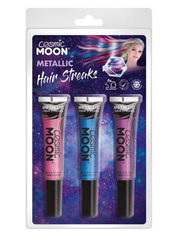 Cosmic Moon Metallic Hair Streaks, - Adult Weekender