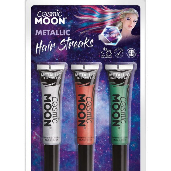 Cosmic Moon Metallic Hair Streaks, - Adult Weekender
