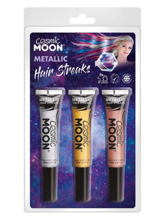 Cosmic Moon Metallic Hair Streaks, - Adult Weekender