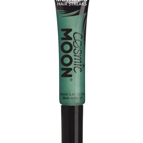 Cosmic Moon Metallic Hair Streaks, Green - Adult Weekender