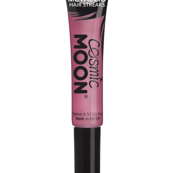 Cosmic Moon Metallic Hair Streaks, Pink - Adult Weekender
