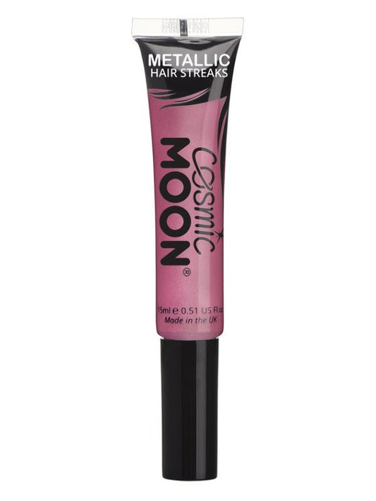 Cosmic Moon Metallic Hair Streaks, Pink - Adult Weekender