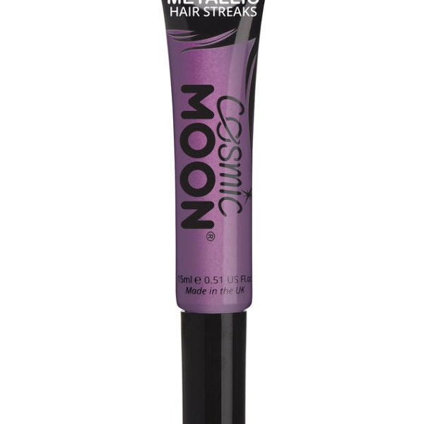 Cosmic Moon Metallic Hair Streaks, Purple - Adult Weekender