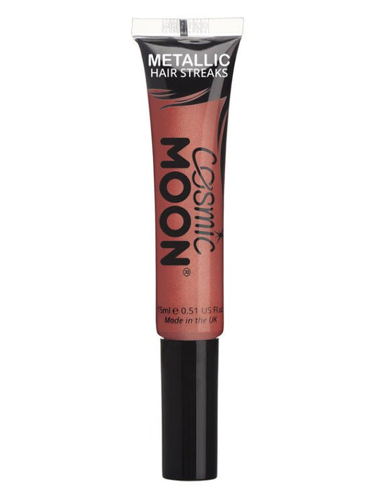 Cosmic Moon Metallic Hair Streaks, Red - Adult Weekender