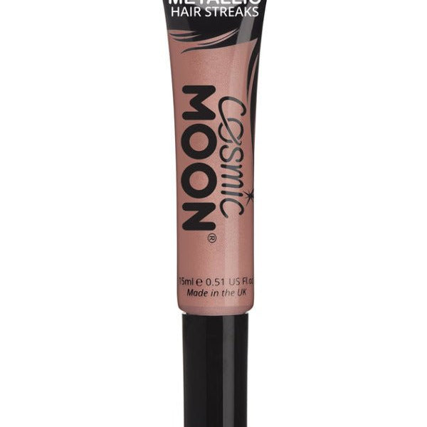 Cosmic Moon Metallic Hair Streaks, Rose Gold - Adult Weekender