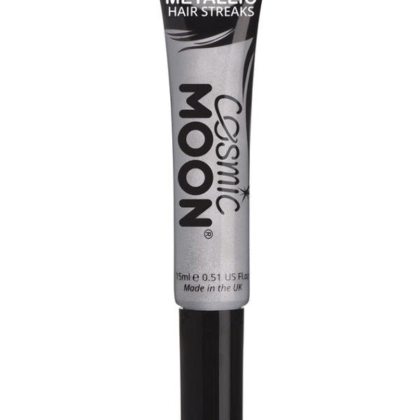 Cosmic Moon Metallic Hair Streaks, Silver - Adult Weekender