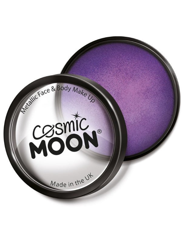 Cosmic Moon Metallic Pro Face Paint Cake Pots, Pur - Adult Weekender