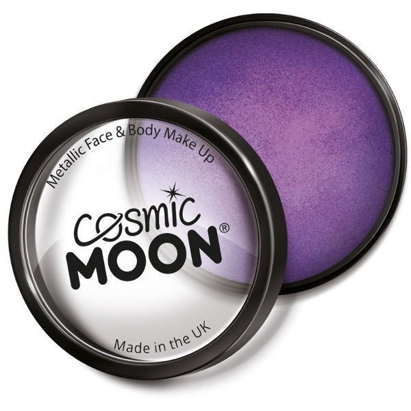 Cosmic Moon Metallic Pro Face Paint Cake Pots, Pur - Adult Weekender
