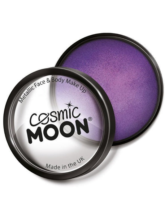 Cosmic Moon Metallic Pro Face Paint Cake Pots, Pur - Adult Weekender