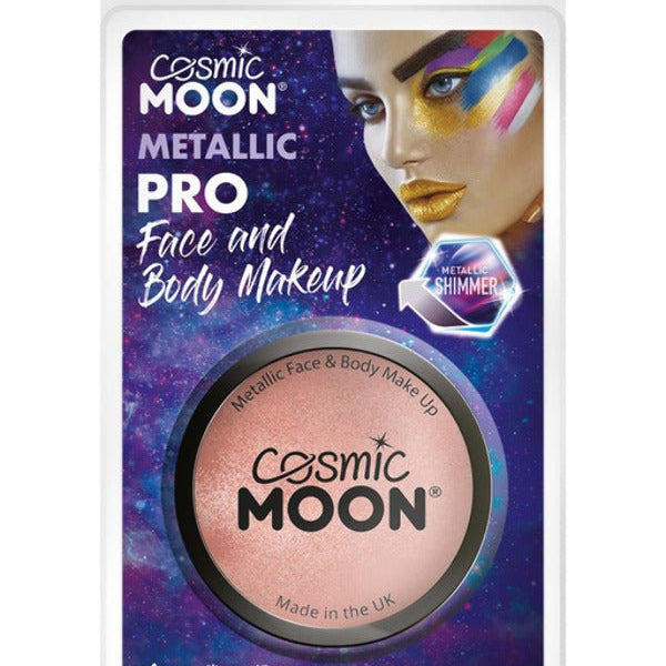 Cosmic Moon Metallic Pro Face Paint Cake Pots, Ros - Adult Weekender