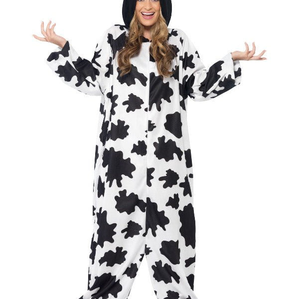 Cow Costume, Black & White - Adult Weekender