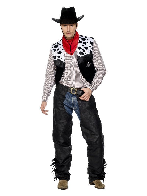 Cowboy Costume, Black - Adult Weekender