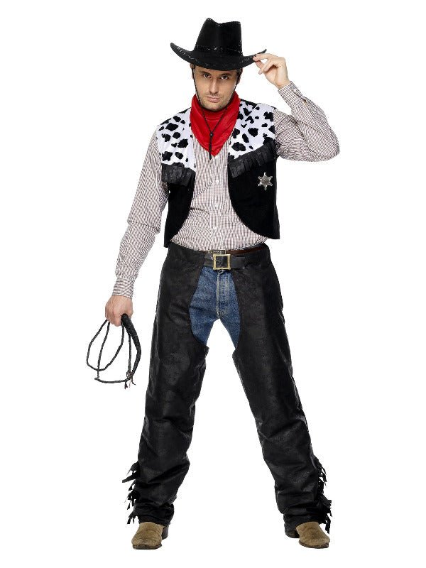 Cowboy Costume, Black - Adult Weekender