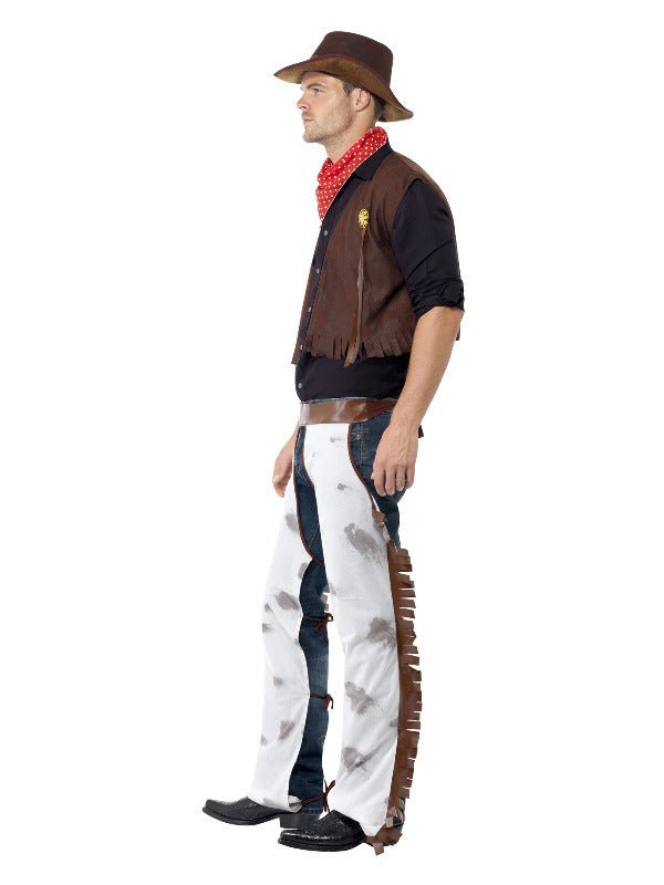 Cowboy Costume, Brown - Adult Weekender