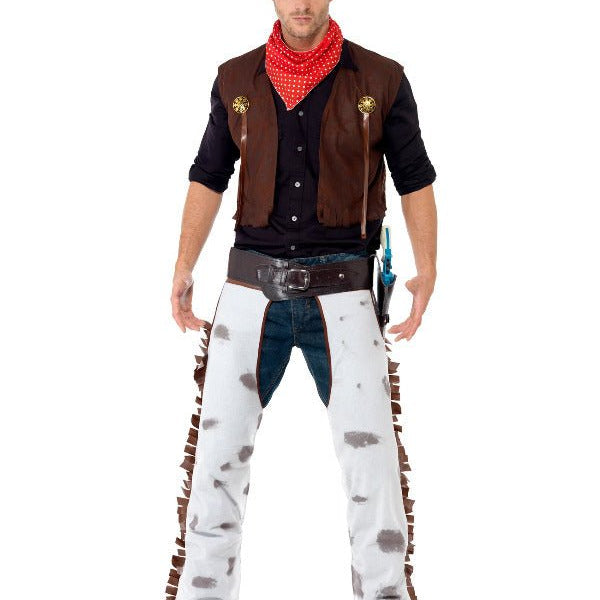 Cowboy Costume, Brown - Adult Weekender
