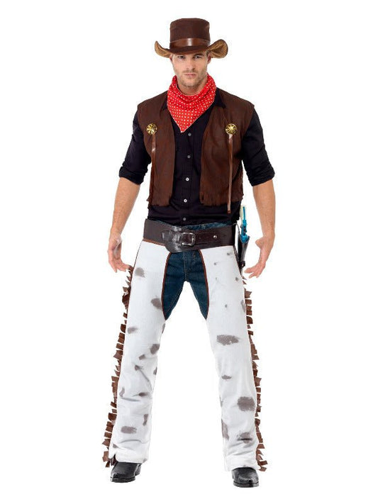 Cowboy Costume, Brown - Adult Weekender
