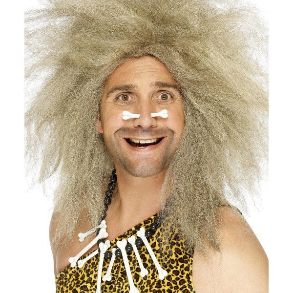 Crazy Caveman Wig, Blonde - Adult Weekender