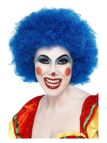 Crazy Clown Wig, Blue - Adult Weekender