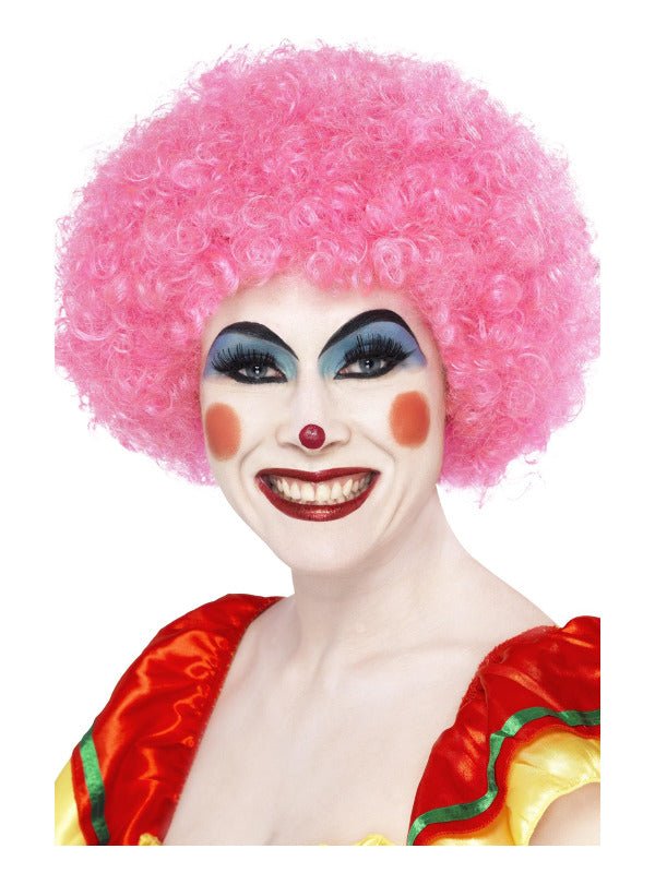 Crazy Clown Wig, Pink - Adult Weekender
