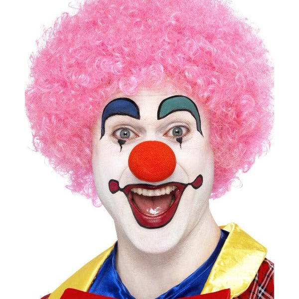 Crazy Clown Wig, Pink - Adult Weekender