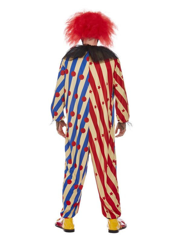 Creepy Clown Costume, Red &amp; Blue - Adult Weekender