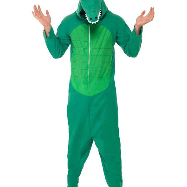 Crocodile Costume, Green - Adult Weekender