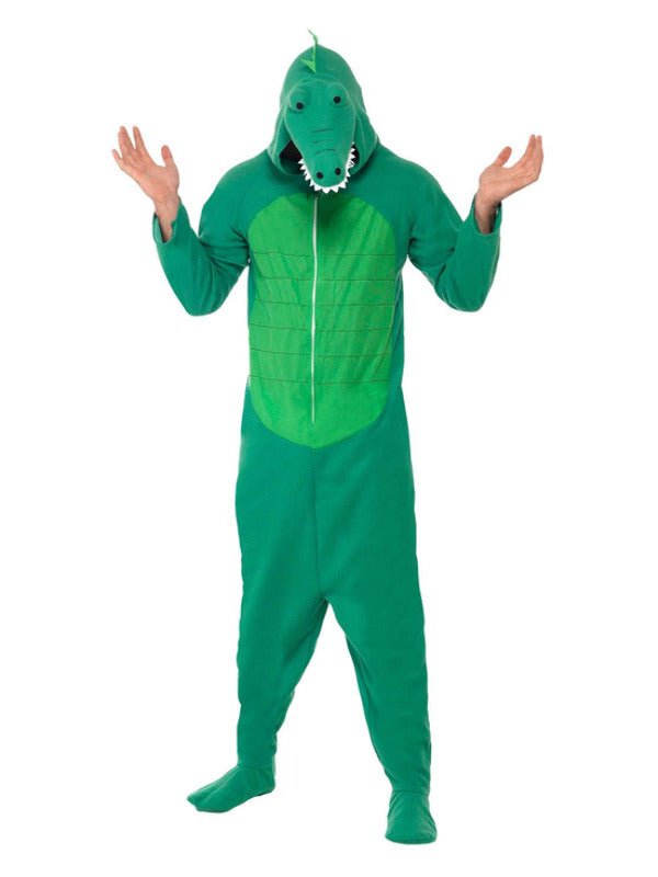 Crocodile Costume, Green - Adult Weekender