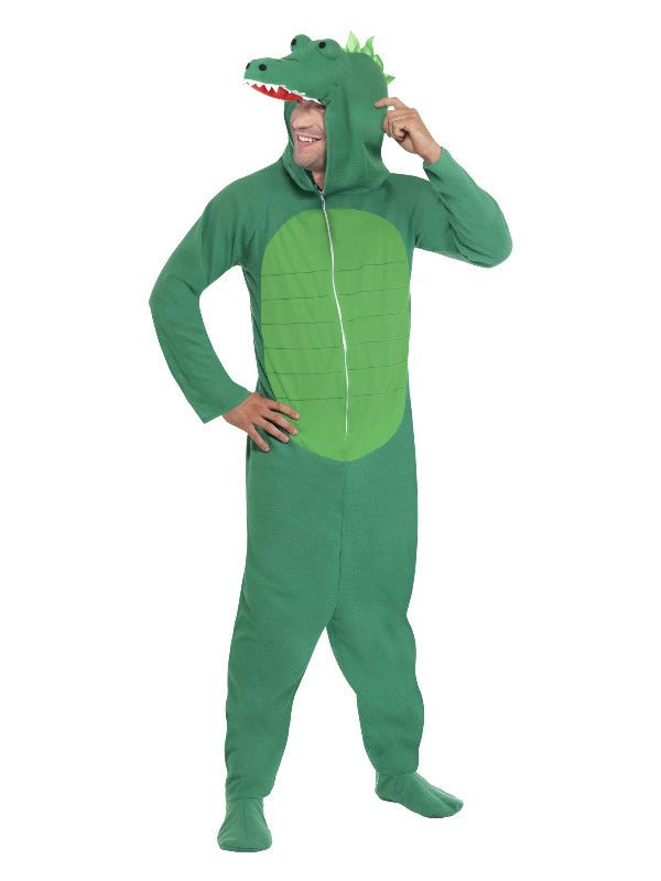 Crocodile Costume, Green - Adult Weekender