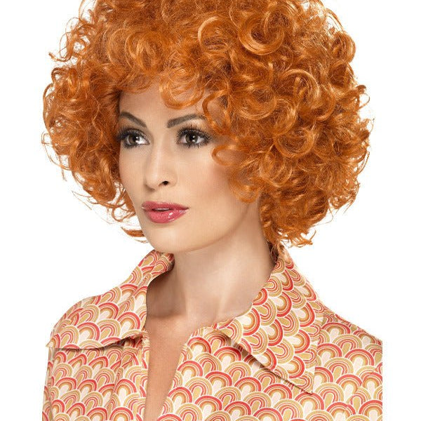 Curly Afro Wig, Ginger - Adult Weekender