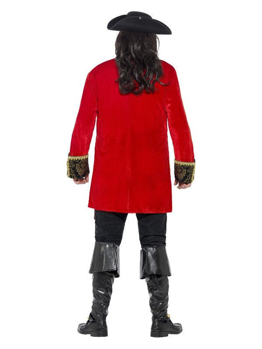 Curves Pirate Captain Costume, Red - Adult Weekender