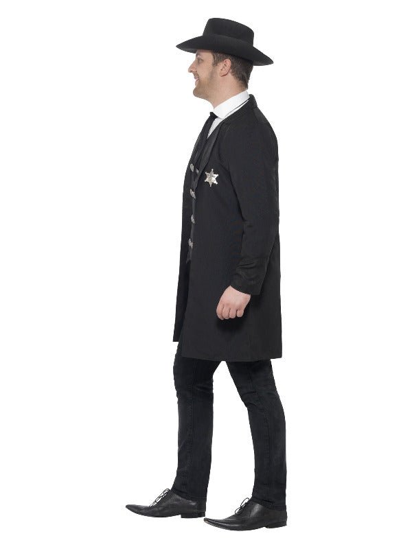 Curves Sheriff Costume, Black - Adult Weekender