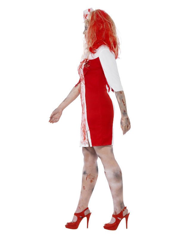 Curves Zombie Nurse Costume, White - Adult Weekender