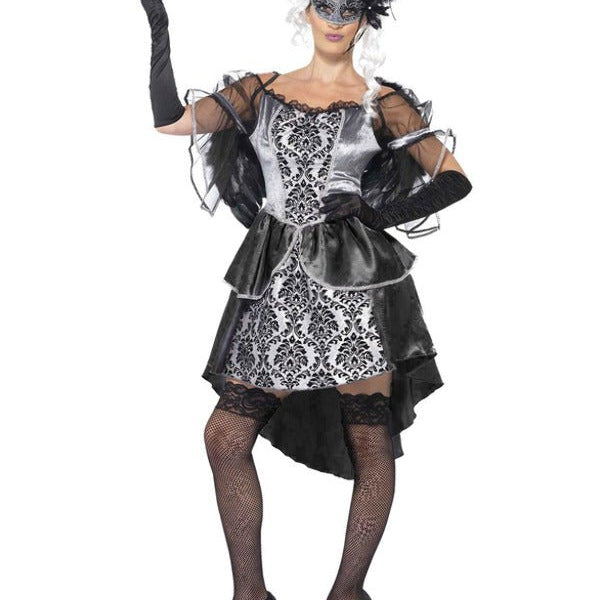 Dark Angel Masquerade Costume, Black - Adult Weekender