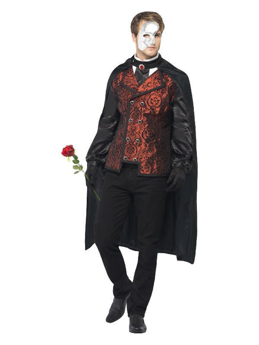 Dark Opera Masquerade Costume, Black - Adult Weekender