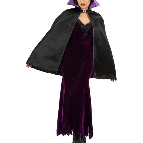 Dark Queen Cape with Collar, Adult - Adult Weekender