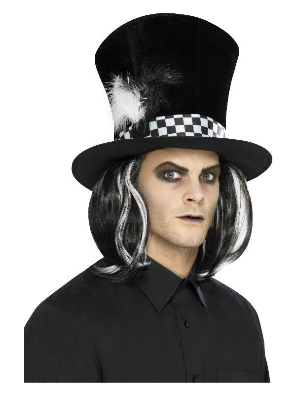 Dark Tea Party Top Hat, Black - Adult Weekender