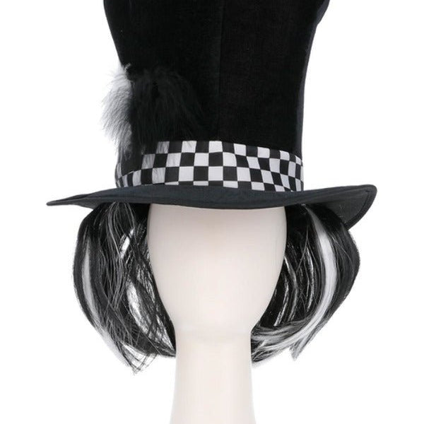 Dark Tea Party Top Hat, Black - Adult Weekender