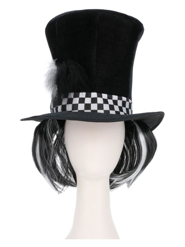Dark Tea Party Top Hat, Black - Adult Weekender